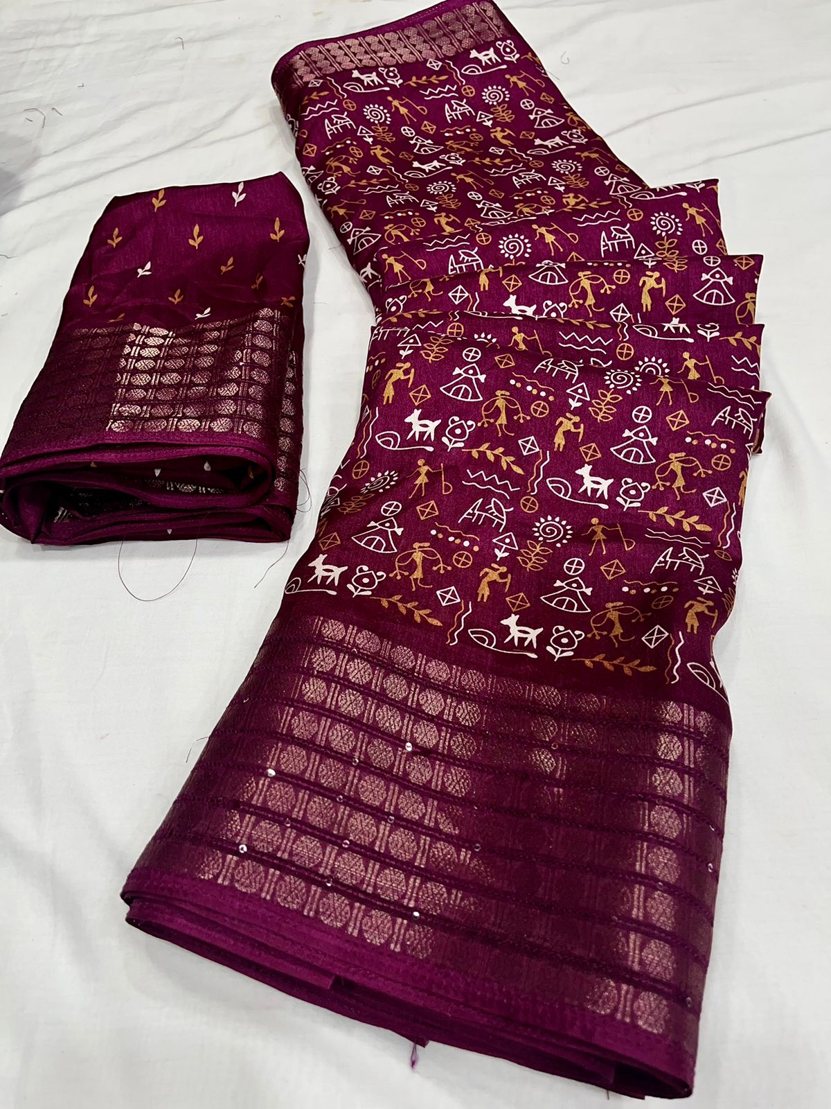Wow Qalamkari Special Designer Non Catalog Sarees
